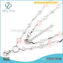 Programmable crystal necklace in bulk,stainless steel 18kg necklace chain